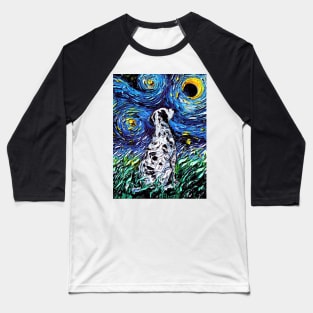 Dalmatian Night Baseball T-Shirt